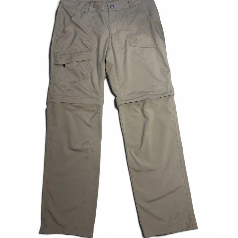 Columbia Omni-Shield Convertible Hiking Pants Tan Khaki Womens 8 Short XK0783